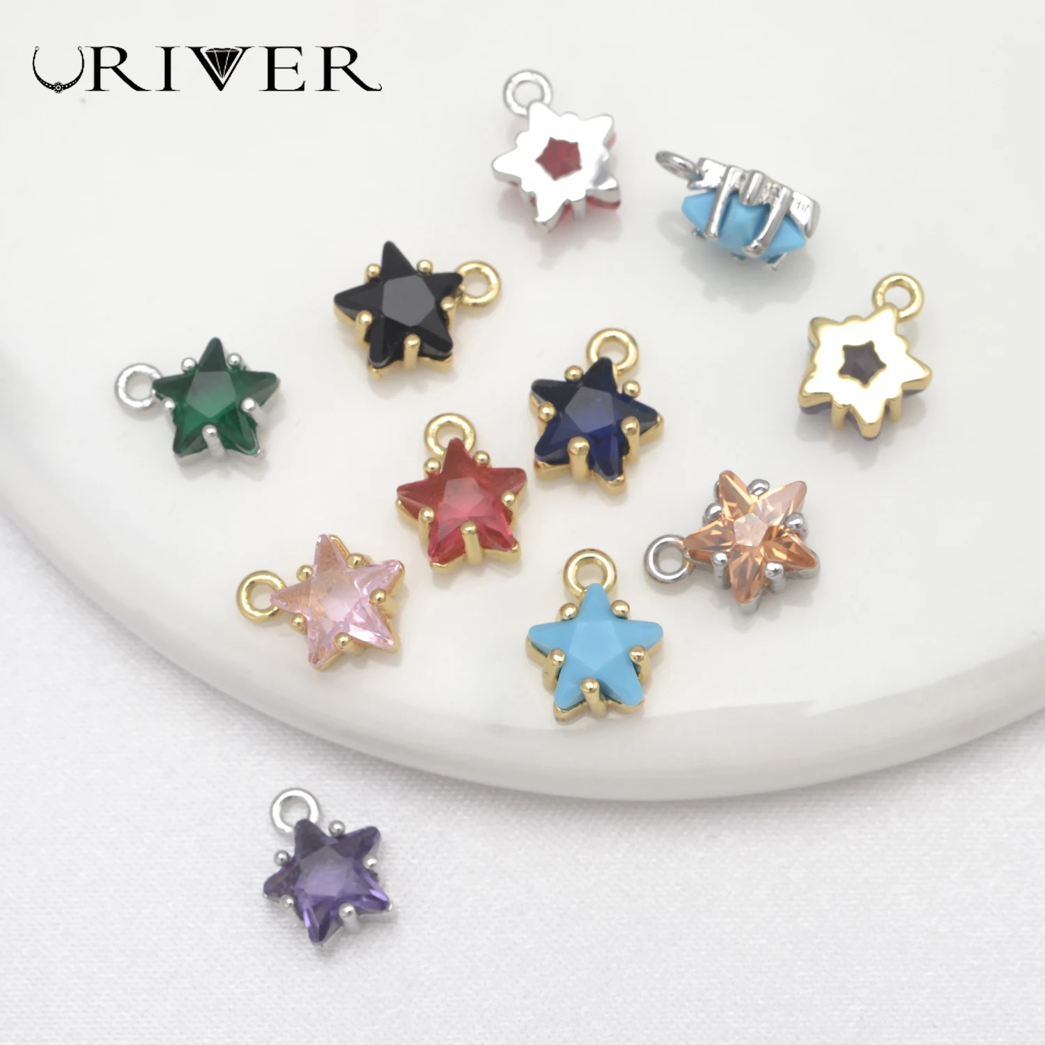 Jewelry Making For Teens - 12ชิ้นเสน่ห์สำหรับการทำต่างหูจี้ดาวสีสันสดใสเครื่องประดับ DIY วัยรุ่นผู้หญิงวัสดุของผู้หญิงเครื่องประดับผู้หญิง