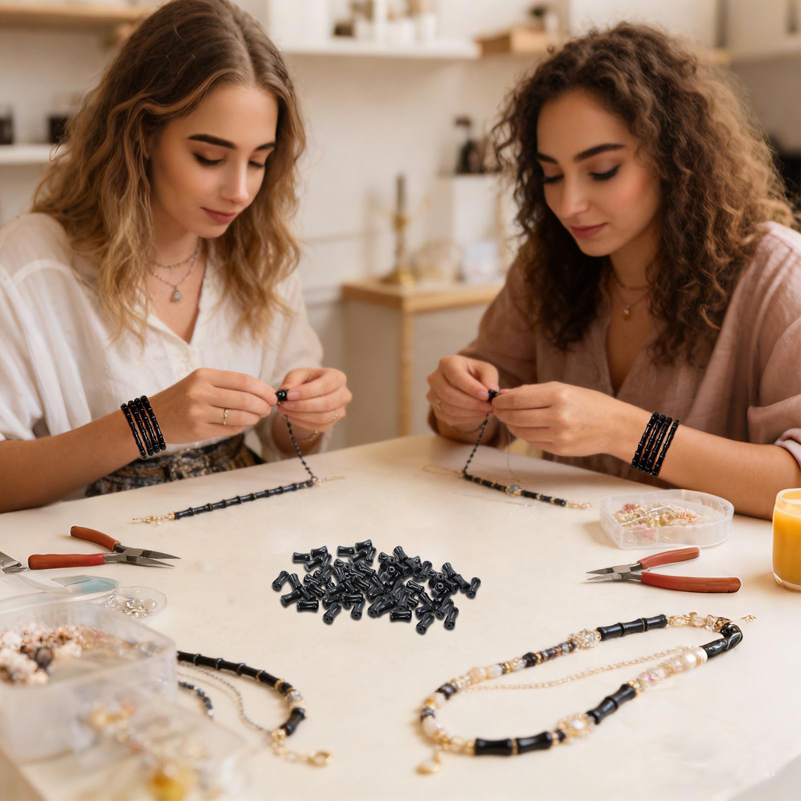 Jewelry Making For Teens - ลูกปัดแก้ว 50 ชิ้น 8 มม. อุปกรณ์งานฝีมือเครื่องประดับ