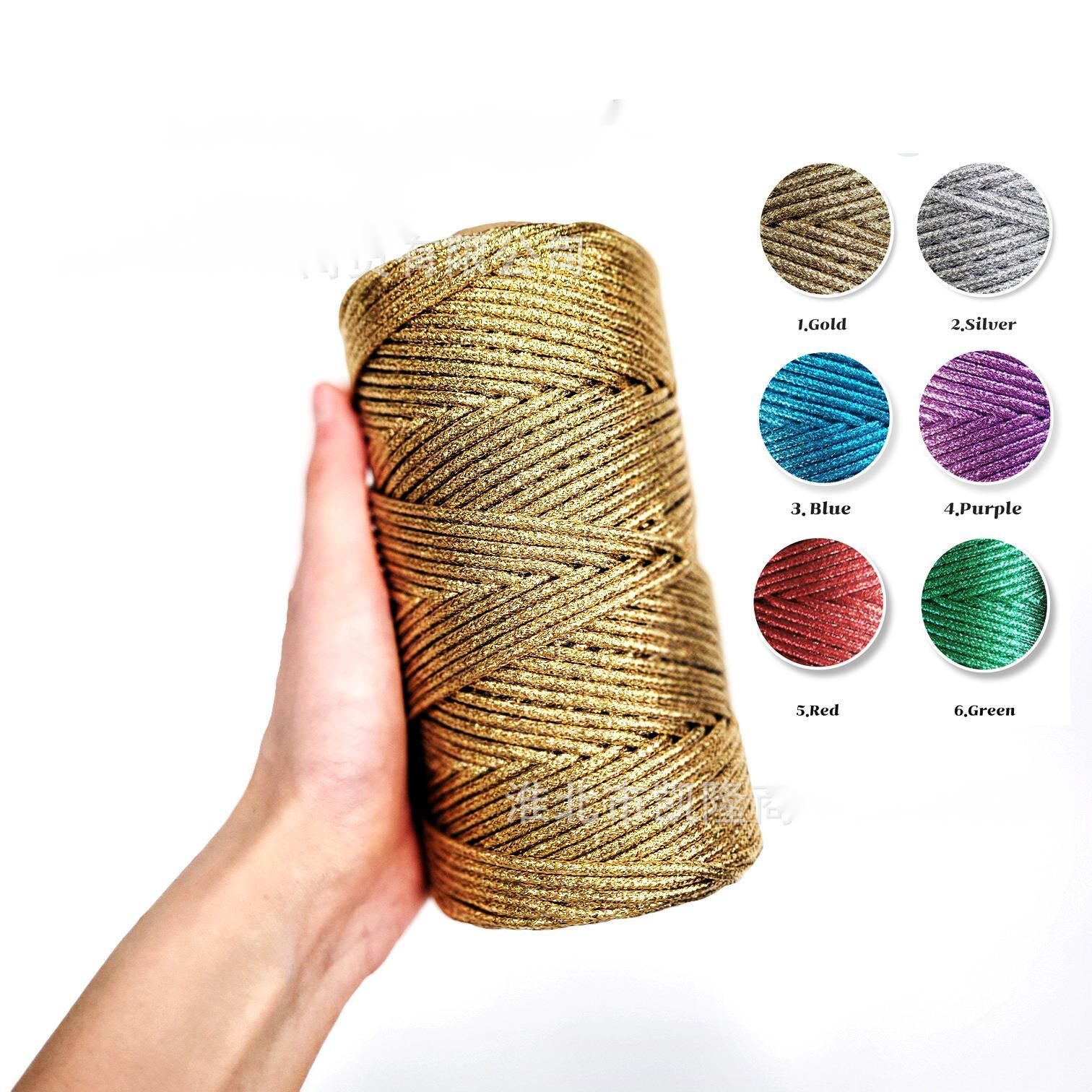 Jewelry Making Machine - Shiny Metallic Braided Cord 3 มม.x
