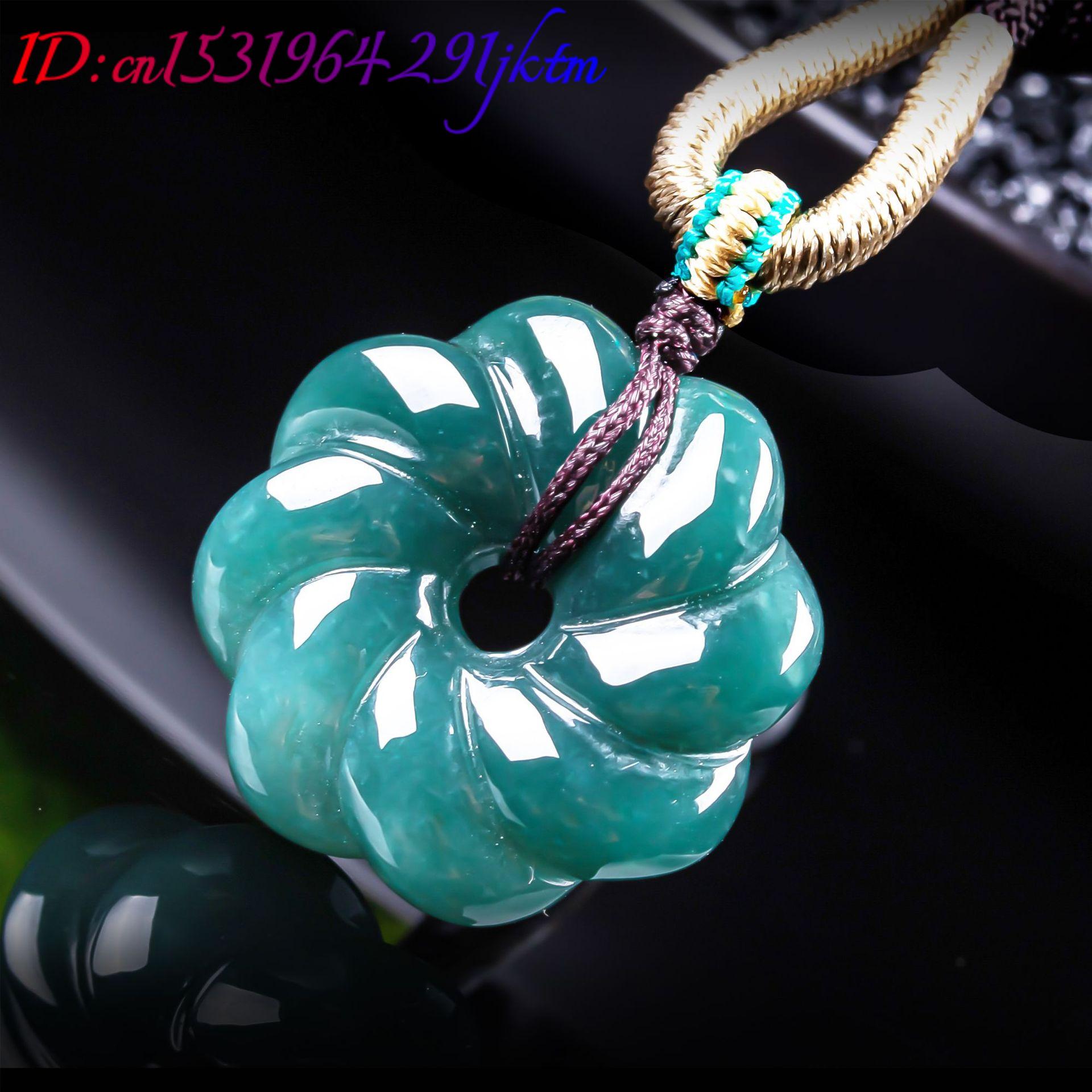 จี้สร้อยคอหยกพม่าแท้รูปดอกไม้  - Jewelry Making Jewelry บทวิจารณ์และราคา