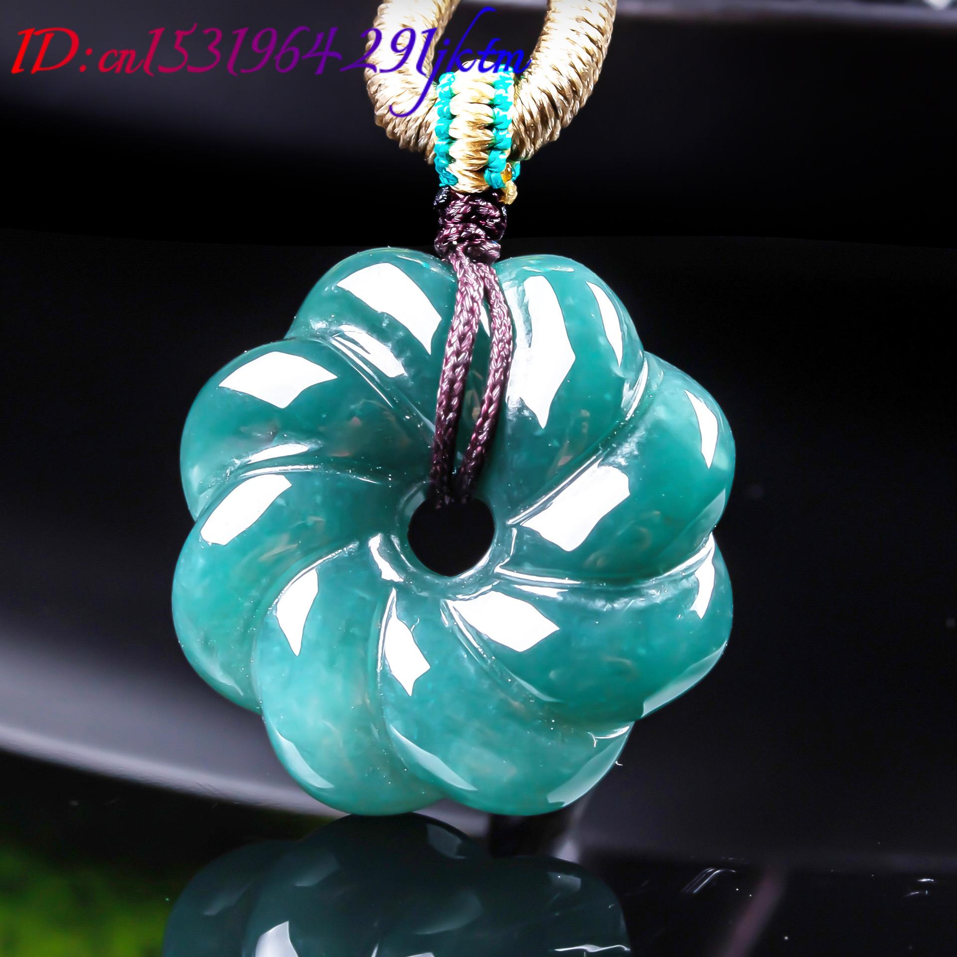 จี้สร้อยคอหยกพม่าแท้รูปดอกไม้  - Jewelry Making Jewelry บทวิจารณ์และราคา