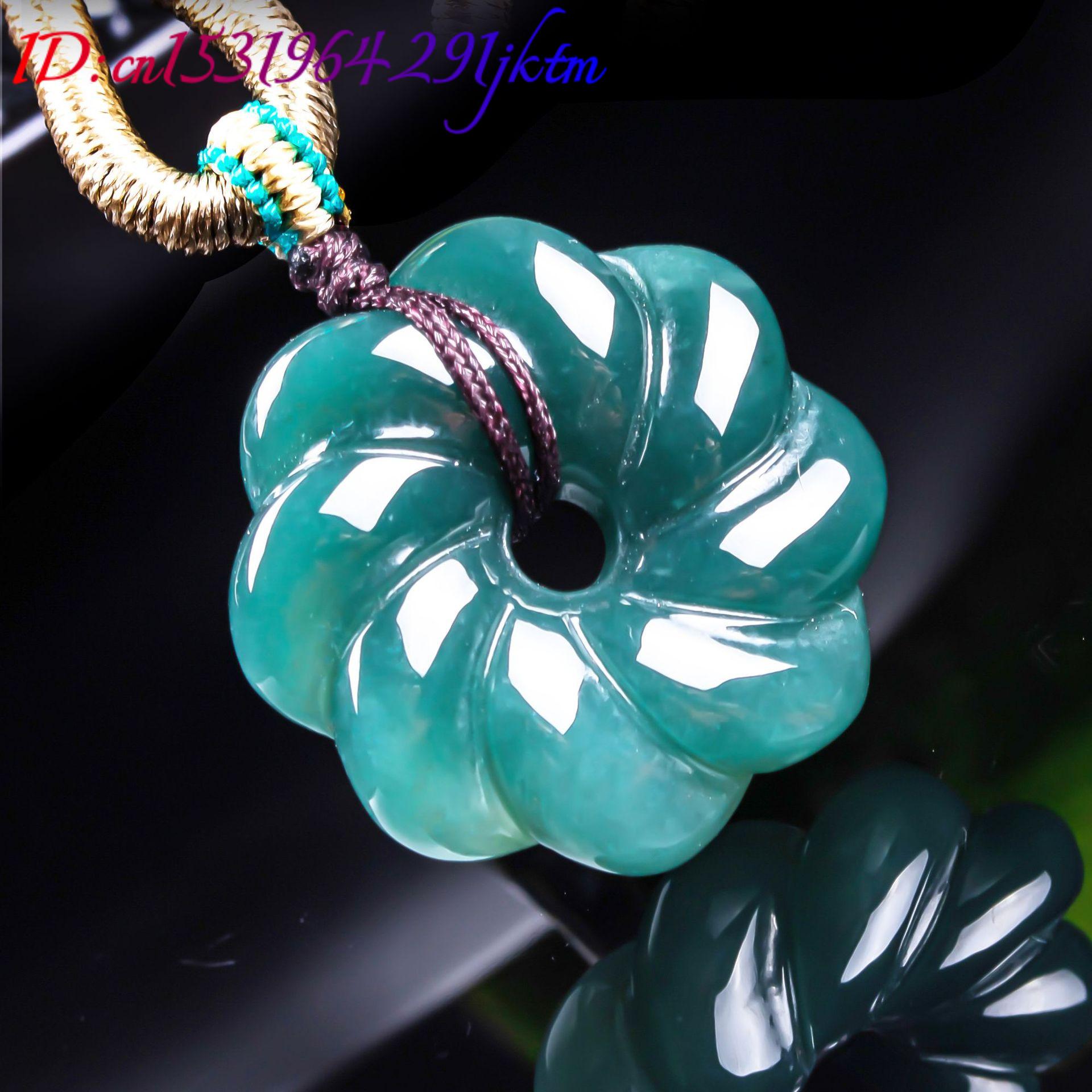 จี้สร้อยคอหยกพม่าแท้รูปดอกไม้  - Jewelry Making Jewelry บทวิจารณ์และราคา