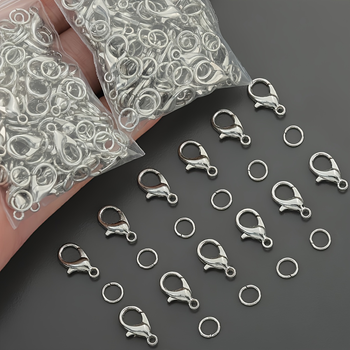 ตัวล็อคแบบก้ามปู 1/2/300 ชิ้น  - Jewelry Making Kit For Beginners บทวิจารณ์และราคา