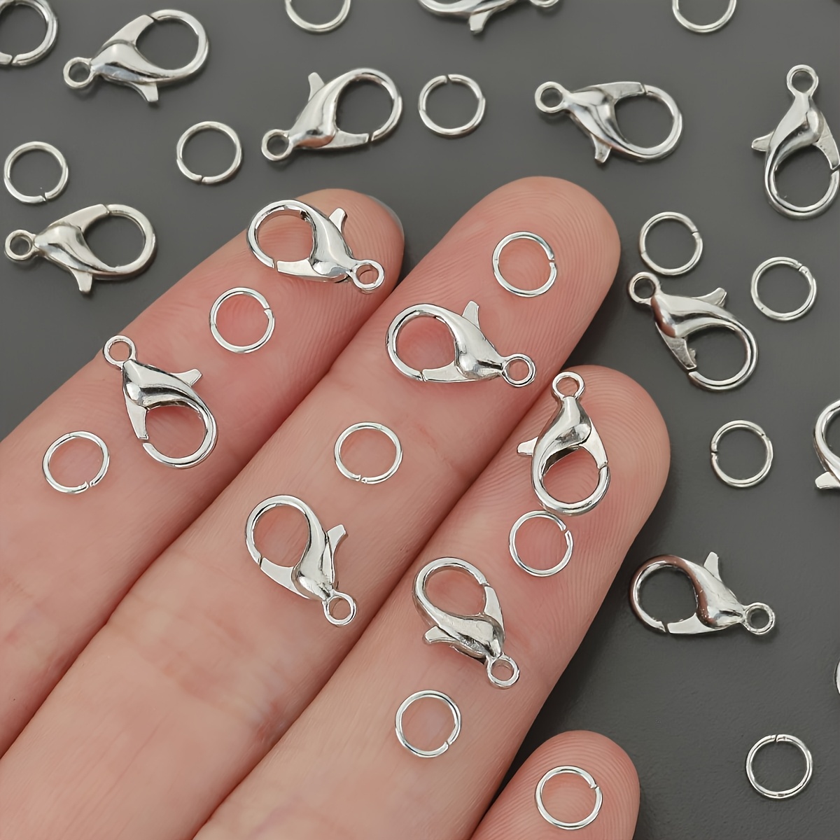 ตัวล็อคแบบก้ามปู 1/2/300 ชิ้น  - Jewelry Making Kit For Beginners บทวิจารณ์และราคา
