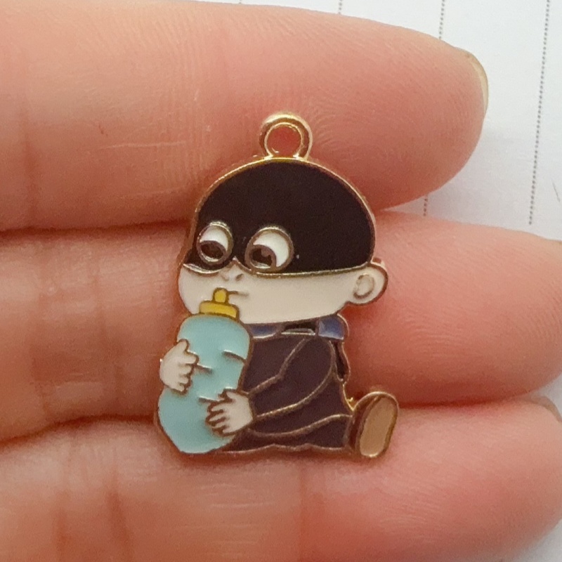 จี้การ์ตูนลายหยดน้ำมันอัลลอยด์ - Jewelry Making Jewelry บทวิจารณ์และราคา