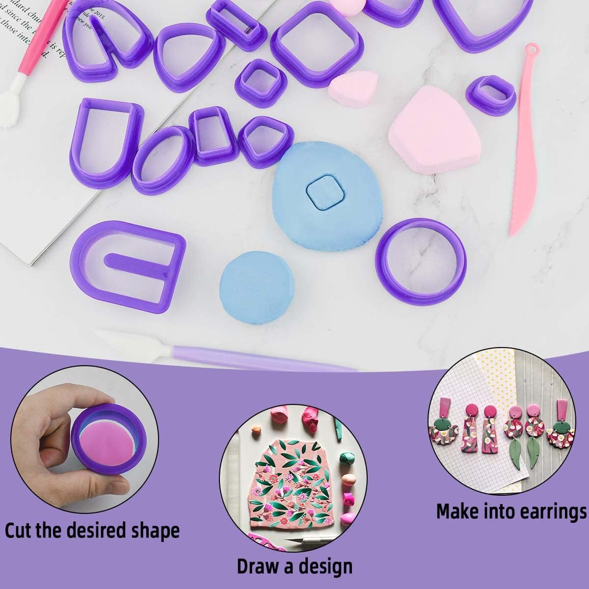 Polymer Clay ต่างหูทําชุดรวม 1 - Jewelry Making For Teens บทวิจารณ์และราคา