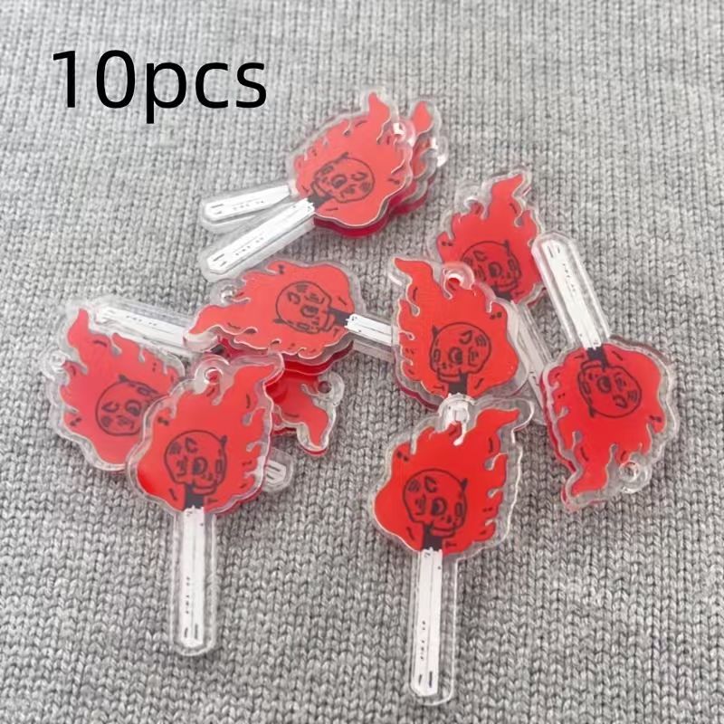 จี้อะคริลิคทรงหัวกะโหลก 10 ชิ้ - Jewelry Making Jewelry บทวิจารณ์และราคา