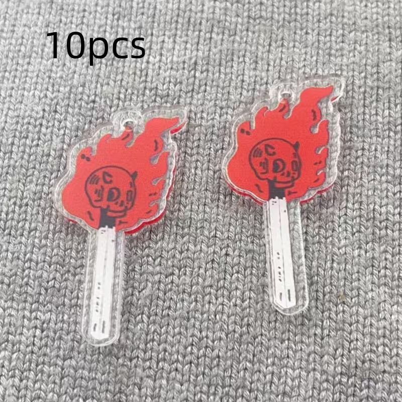 จี้อะคริลิคทรงหัวกะโหลก 10 ชิ้ - Jewelry Making Jewelry บทวิจารณ์และราคา