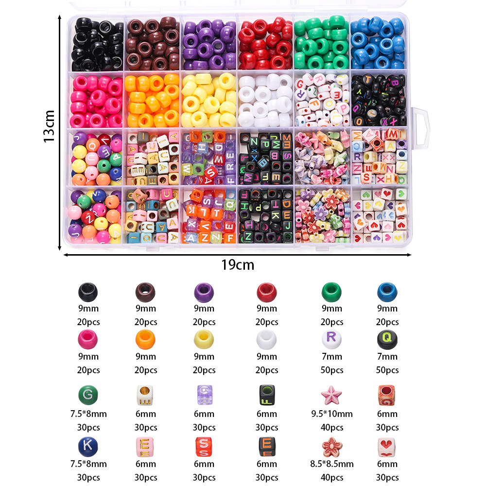 ลูกปัดอะคริลิคหลากสี 1 กล่อง ล - Jewelry Making Kit For Beginners บทวิจารณ์และราคา